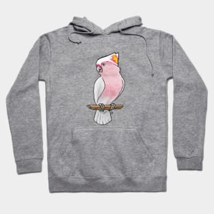 Bird - Pink Cockatoo - Crest Down Hoodie